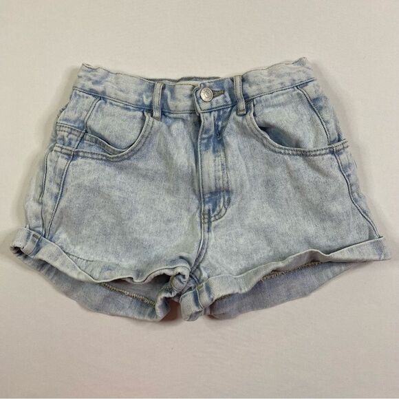 Pacsun Mom Shorts Women’s 22‎ Acid Wash Light Denim Coastal Cowgirl Beachcore - Picture 1 of 7